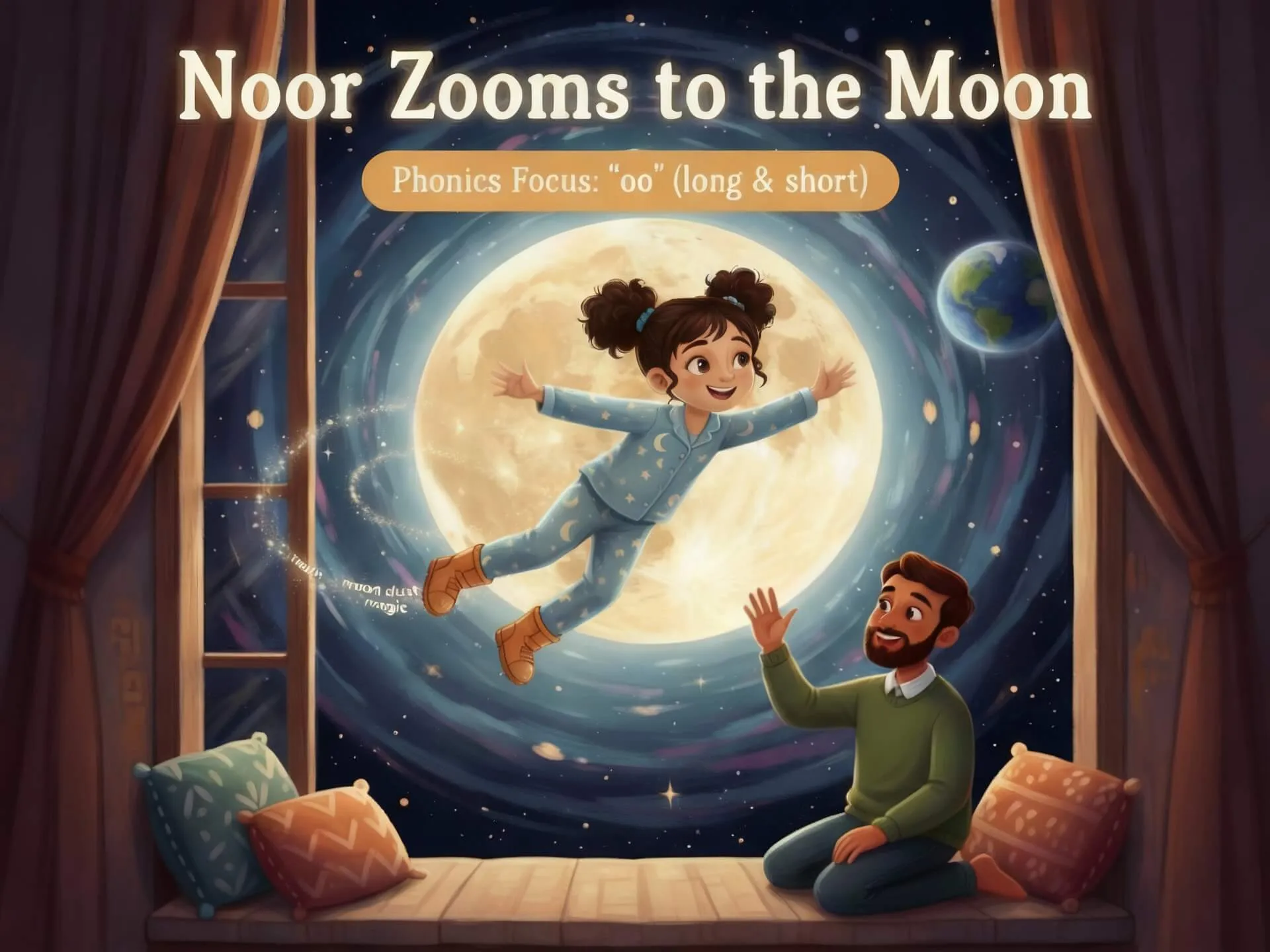 Noor Zooms to the Moon